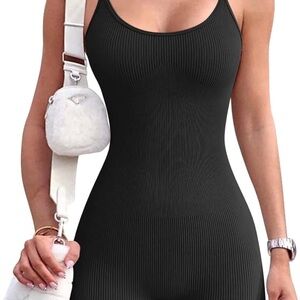 YIOIOIO Women Workout Seamless Jumpsuit Shorts Romper